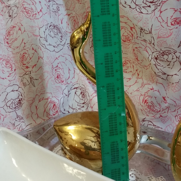 MCM Sebring Porcelain 24k "Weeping Gold" Set - Picture 5 of 8